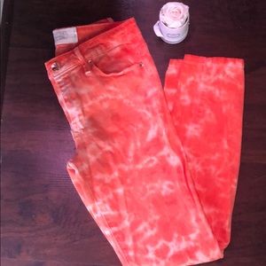Rachel Roy ~ tie-dyed stretch jeans